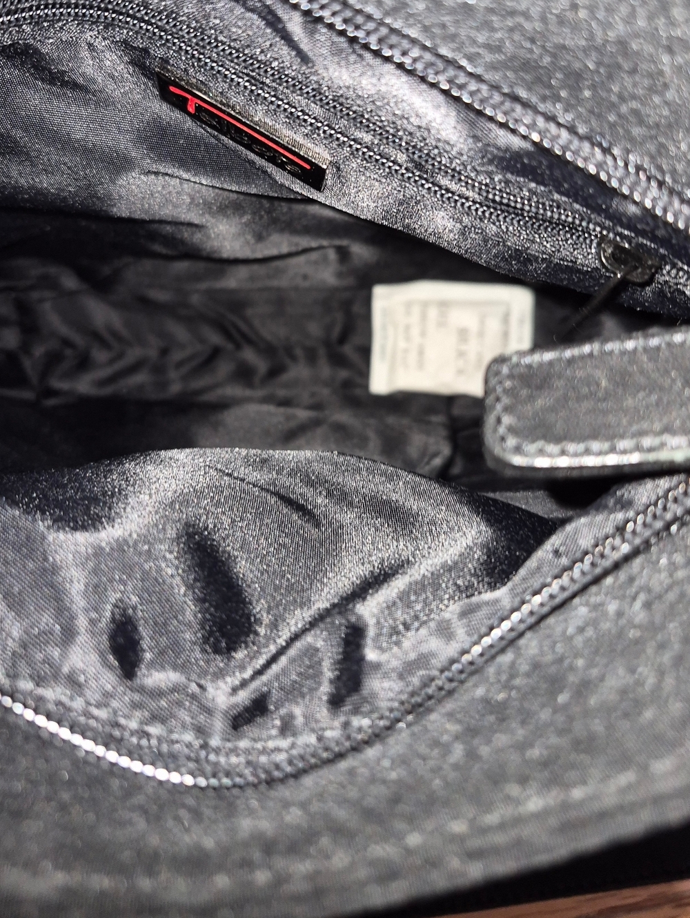 Vintage Talbots Black Polyester Shoulder Bag, Never Used - Picture 5 of 6